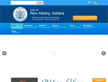 Tablet Screenshot of cityofnewalbany.com